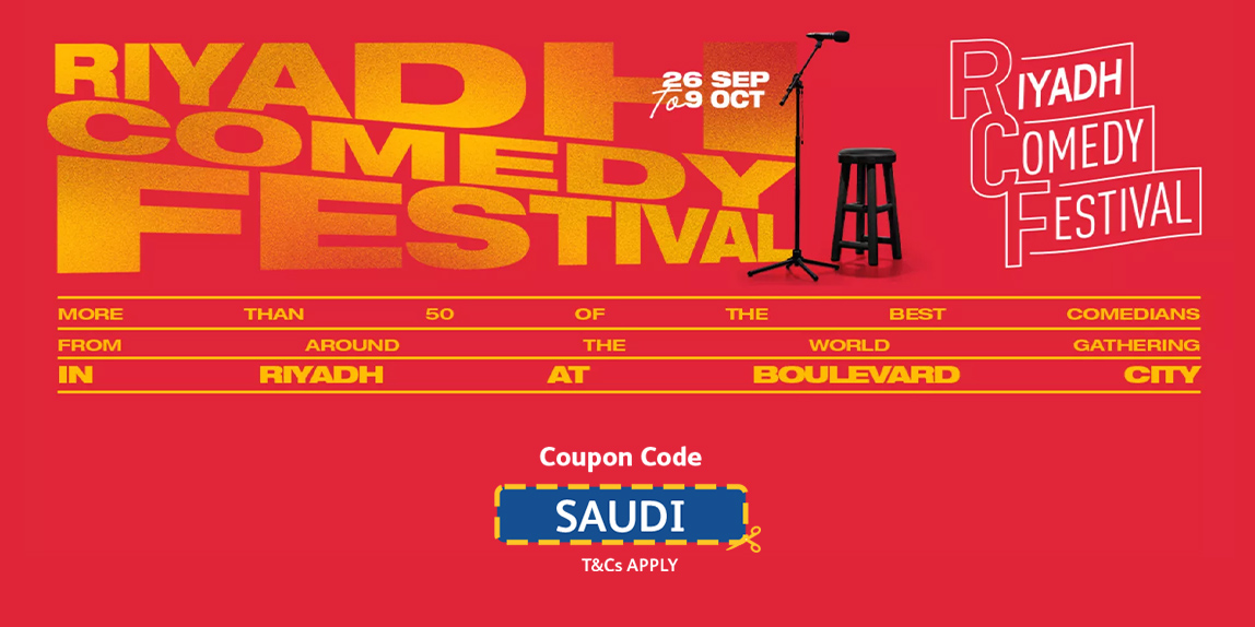 Riyadh Comedy Festival 2025 Banner